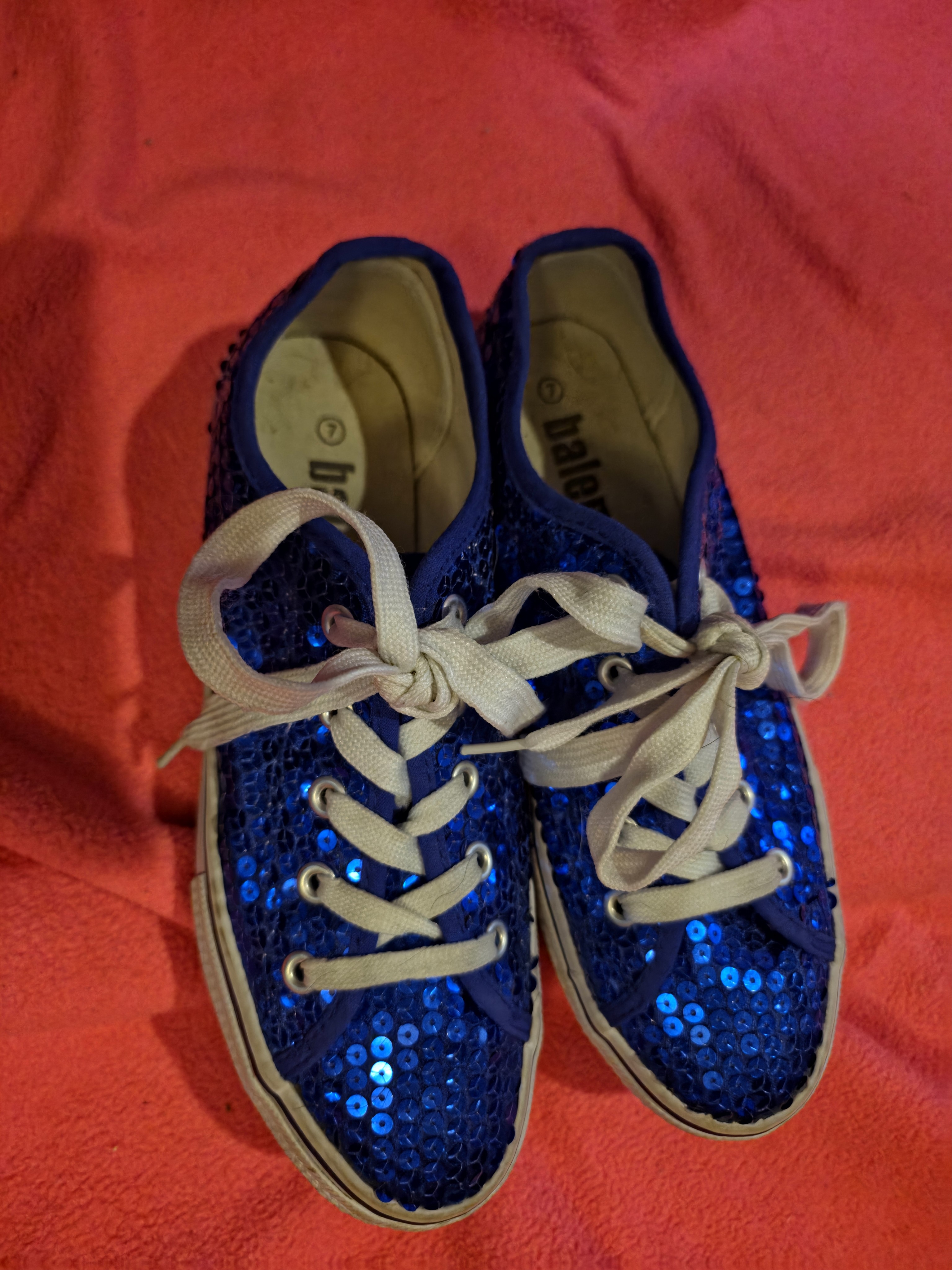 Cute Sequinced Bling Dress Shoes Hip Hop Sz7